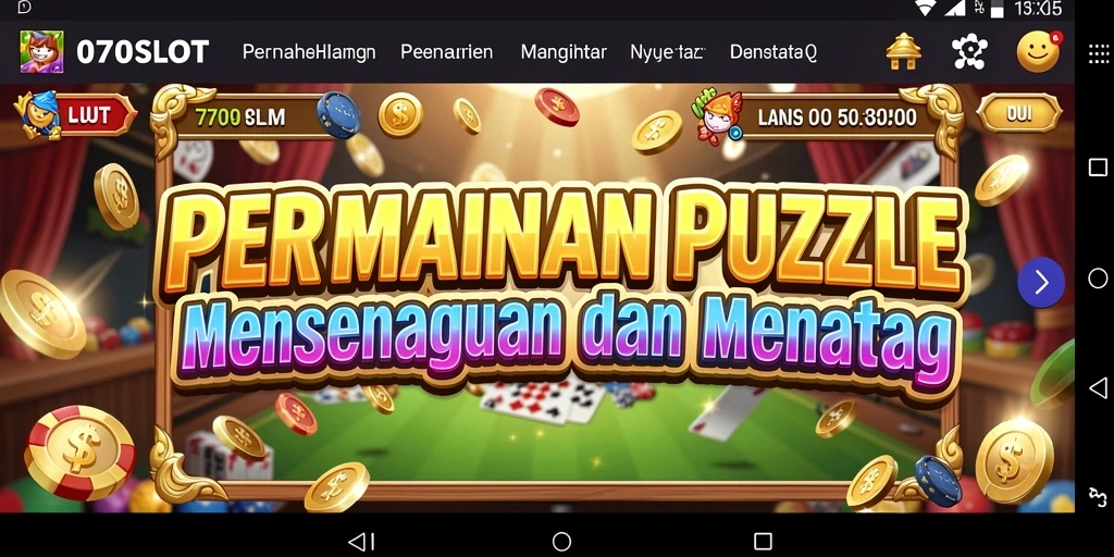 Screenshot utama 070SLOT menampilkan gameplay Puzzle menantang dan seru.