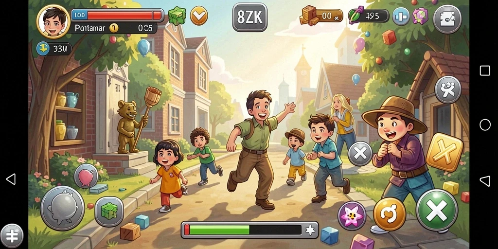 Tampilan gameplay menarik dalam game Puzzle 8ZK.