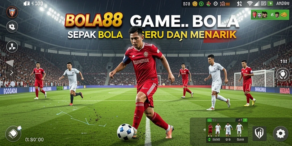 Tampilan gameplay <strong>BOLA88</strong> yang menarik dengan fitur pertandingan sepak bola.