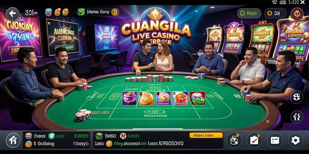 Tampilan gameplay CUANGILA yang mendebarkan dan interaktif.