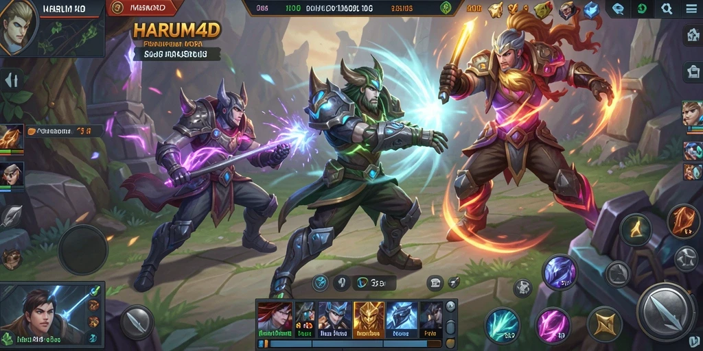 Screenshot gameplay intens dari HARUM4D