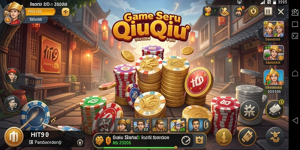 Tangkapan layar gameplay QiuQiu dari HIT9 yang menarik.