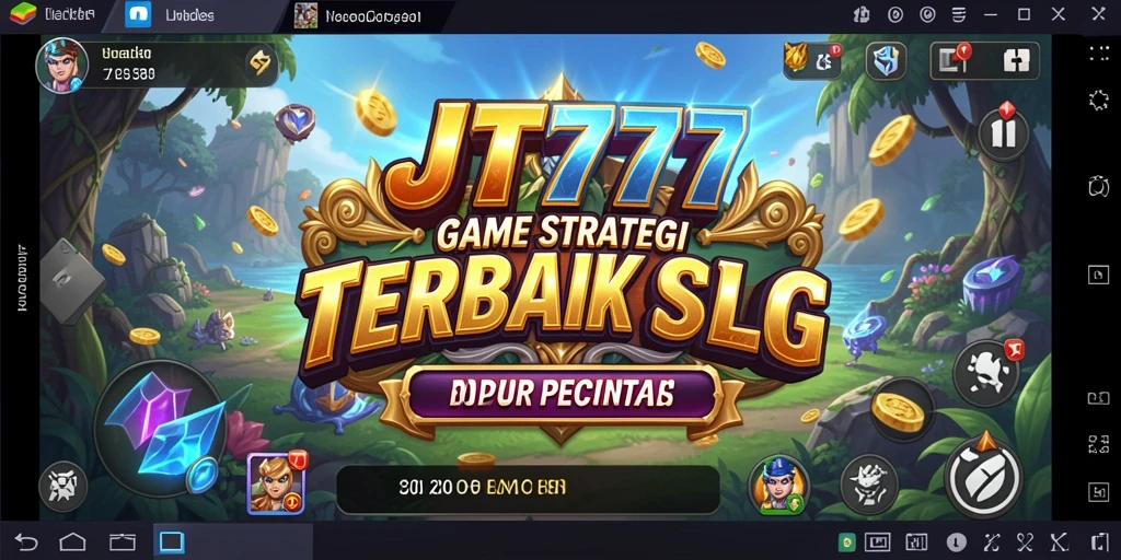Tangkapan layar utama menunjukkan aksi strategis di JT777.