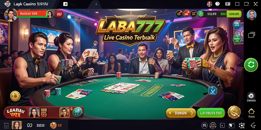 Tampilan gameplay LABA777 yang menarik dan interaktif dalam permainan Live Casino.