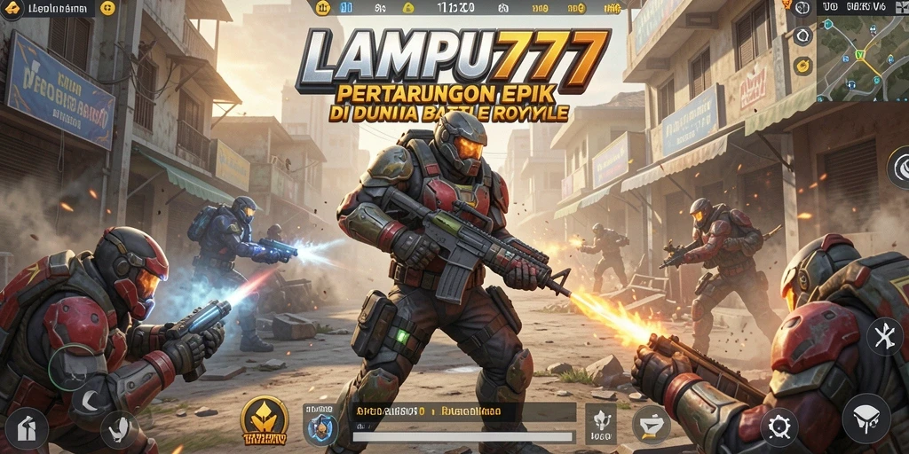 Tampilan gameplay intens dari LAMPU777 dalam arena pertempuran.