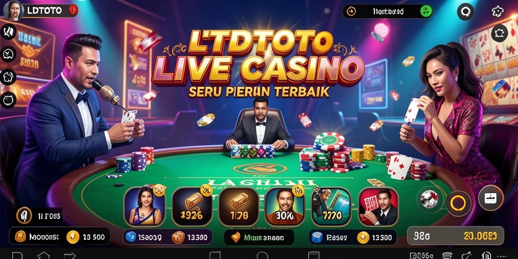 Screenshot LTDTOTO menampilkan gameplay Live Casino yang mengasyikkan.