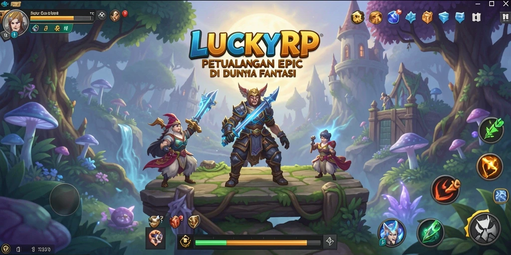 Tampilan gameplay LUCKYRP yang menarik dan penuh aksi.
