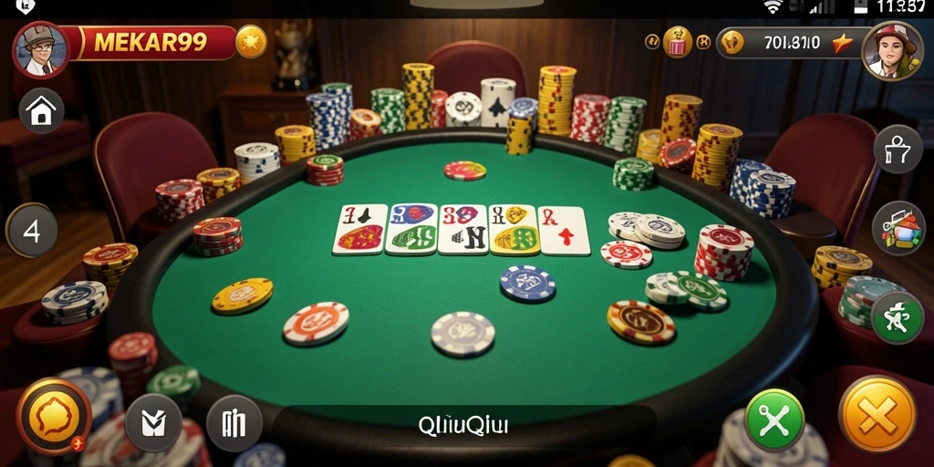Screenshot gameplay QiuQiu dari MEKAR99 yang menarik.