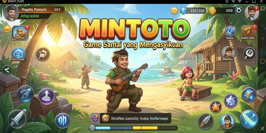 Tampilan gameplay seru dan penuh warna dari MINTOTO.