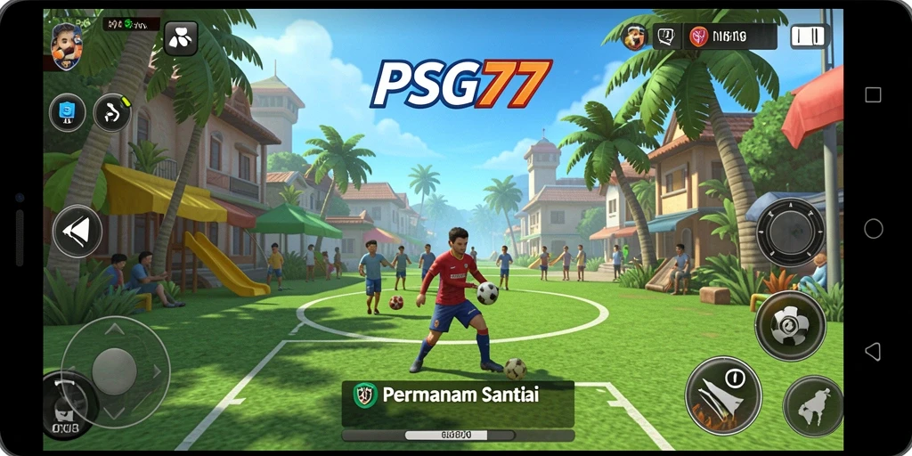Tampilan gameplay menyenangkan yang menggugah semangat.