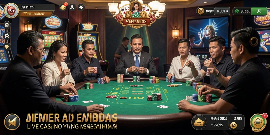Tampilan gameplay Live Casino yang mendebarkan dari PT89.