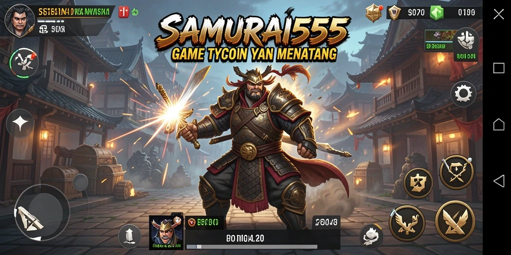 Gameplay SAMURAI555 yang menarik dengan elemen Tycoon.