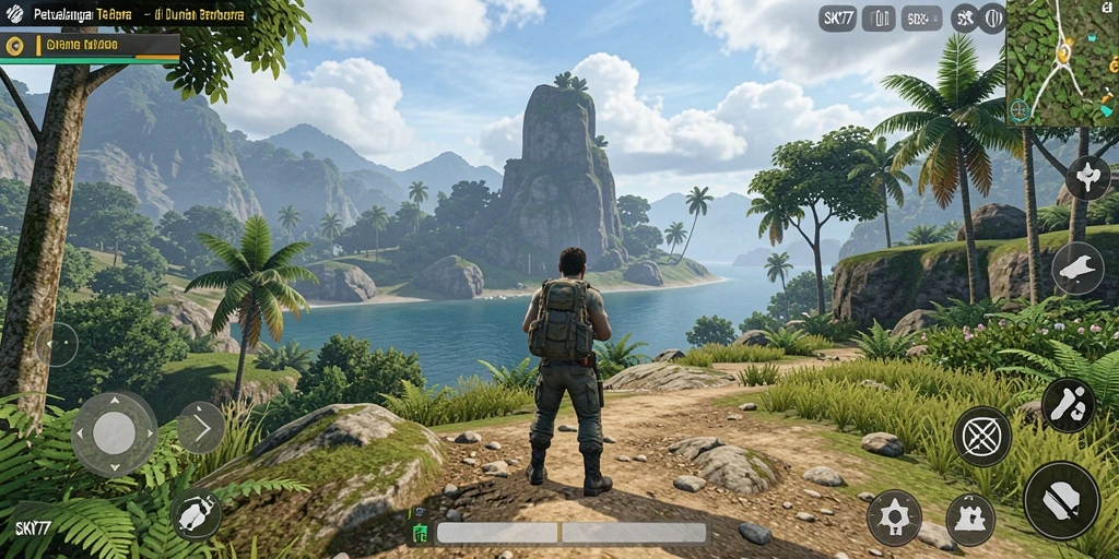 Gameplay SKY77 menampilkan petualangan Open World yang mendebarkan.