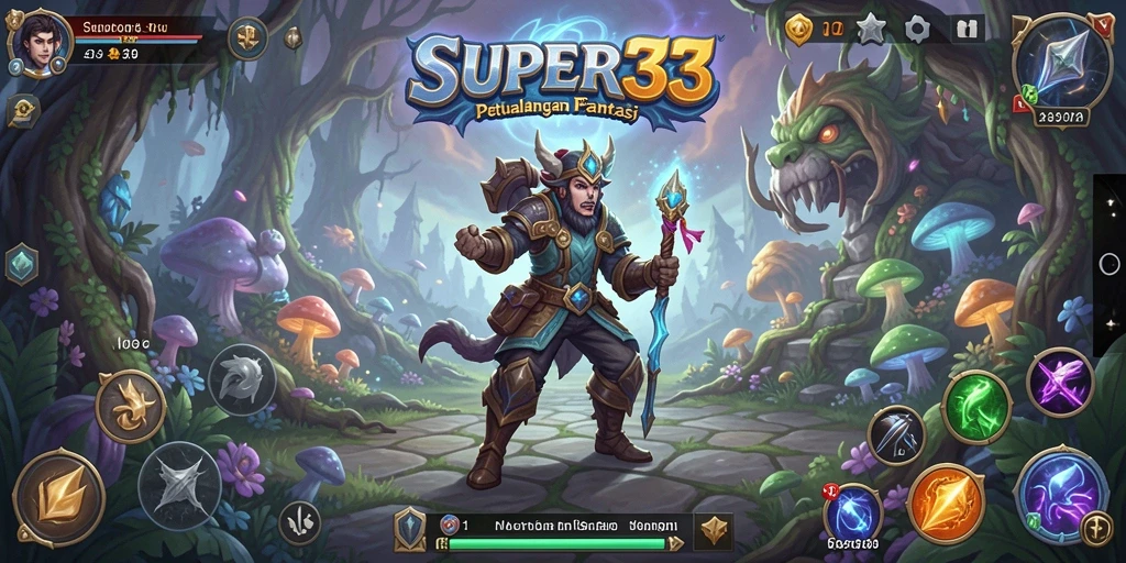 Tampilan gameplay SUPER33 yang menakjubkan dan menantang.